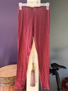 Women's Burgundy Leggings - Comfortable Everyday Stretch
